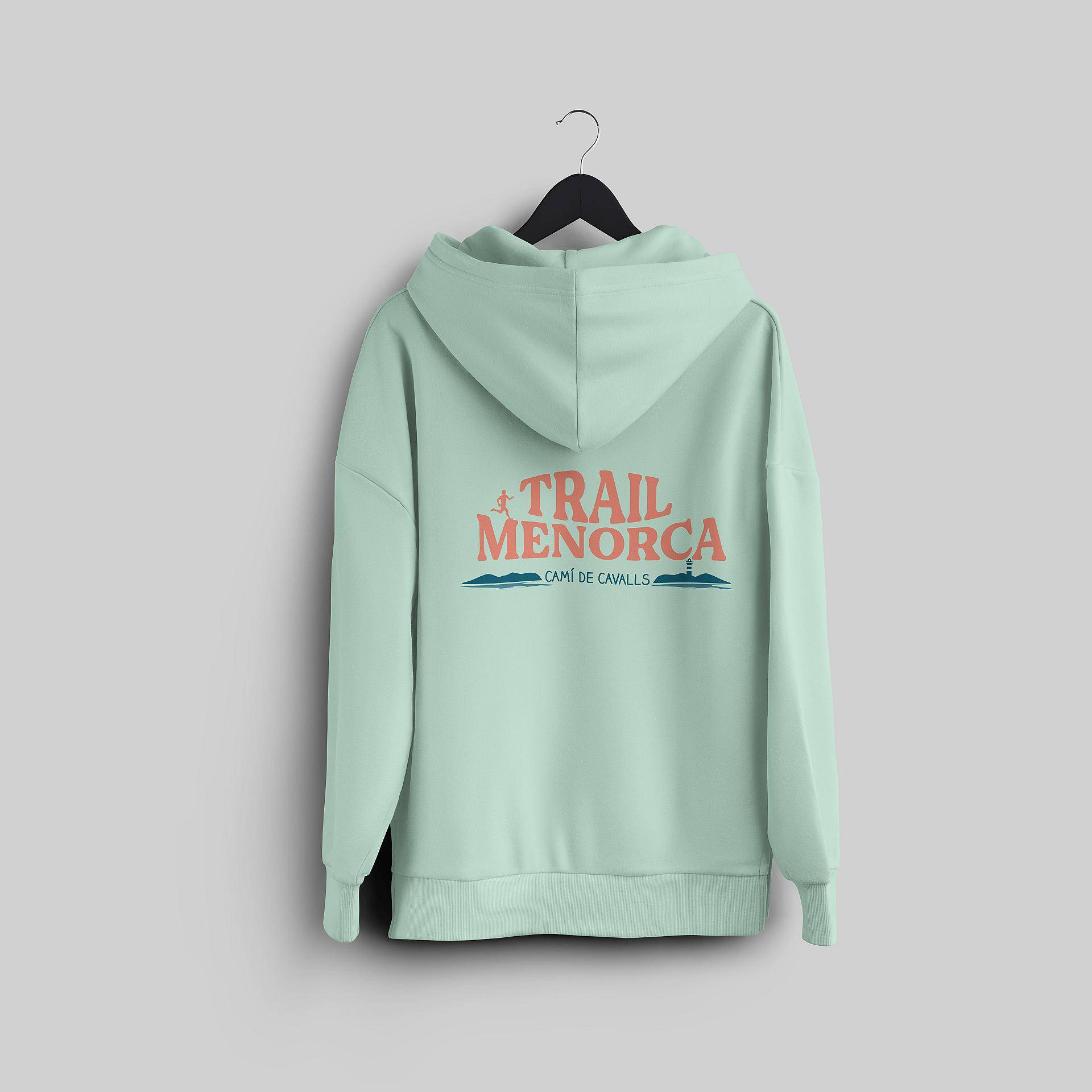 Sudadera algodón aquamarina Trail Menorca CdC 2025