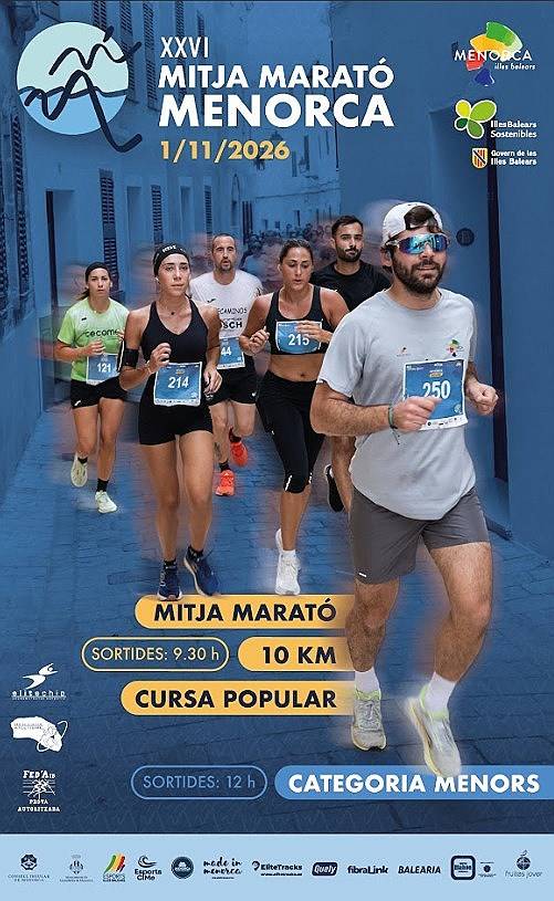 XXVI Mitja Marató Menorca + 10 km + Cursa Popular